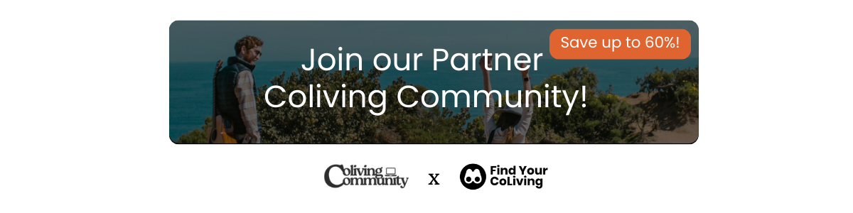 Join our Partner Coliving Community – Save up to 60%!